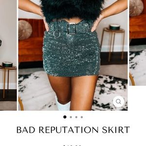 Rhinestone western skirt